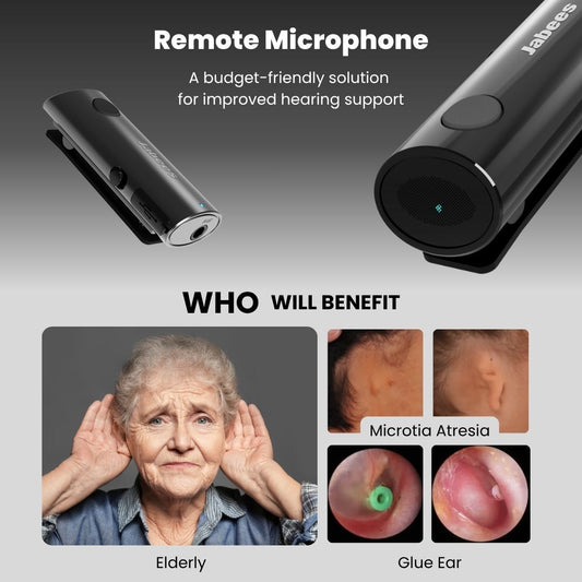 HearLink 3-In-1 Bluetooth Microphone A Cost-Effective Alternative to BAHA Device for HOH by Jabeesstore