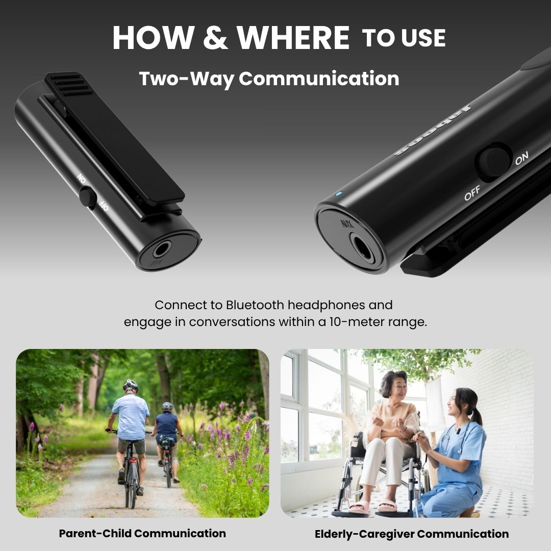 HearLink 3-In-1 Bluetooth Microphone A Cost-Effective Alternative to BAHA Device for HOH by Jabeesstore