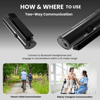 HearLink 3-In-1 Bluetooth Microphone A Cost-Effective Alternative to BAHA Device for HOH by Jabeesstore