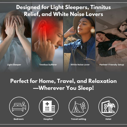 Jabees PEACE Pillow Speaker - Ultra-Thin Bone Conduction Sleep Speaker by Jabeesstore