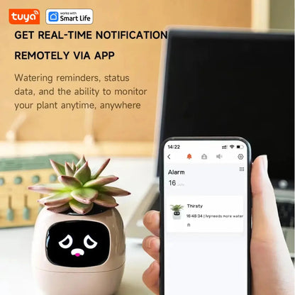Tuya Ivy Smart Planter,Endless Fun Over 49 Rich Expressions,7 smart sensors,AI Chips Make Raising Plants Easy and Fun by MAIDEN-ART