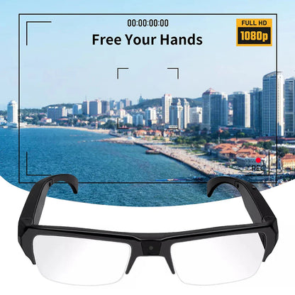 1080P HD Mini Camera Glasses Wearable DVR Video Recorder Black by OBA