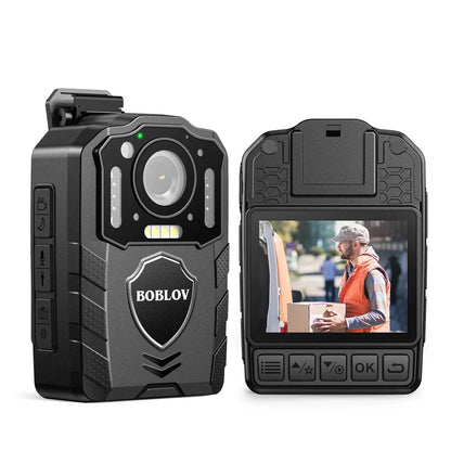 1080P Body Camera with 13-Hour Recording 64GB Black by OBA