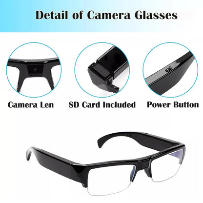1080P HD Mini Camera Glasses Wearable DVR Video Recorder Black by OBA