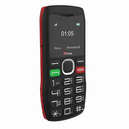 TTfone TT880 Easy-to-Use Big Button Mobile with O2 Pay As You Go SIM, USB C Cable by TTfone