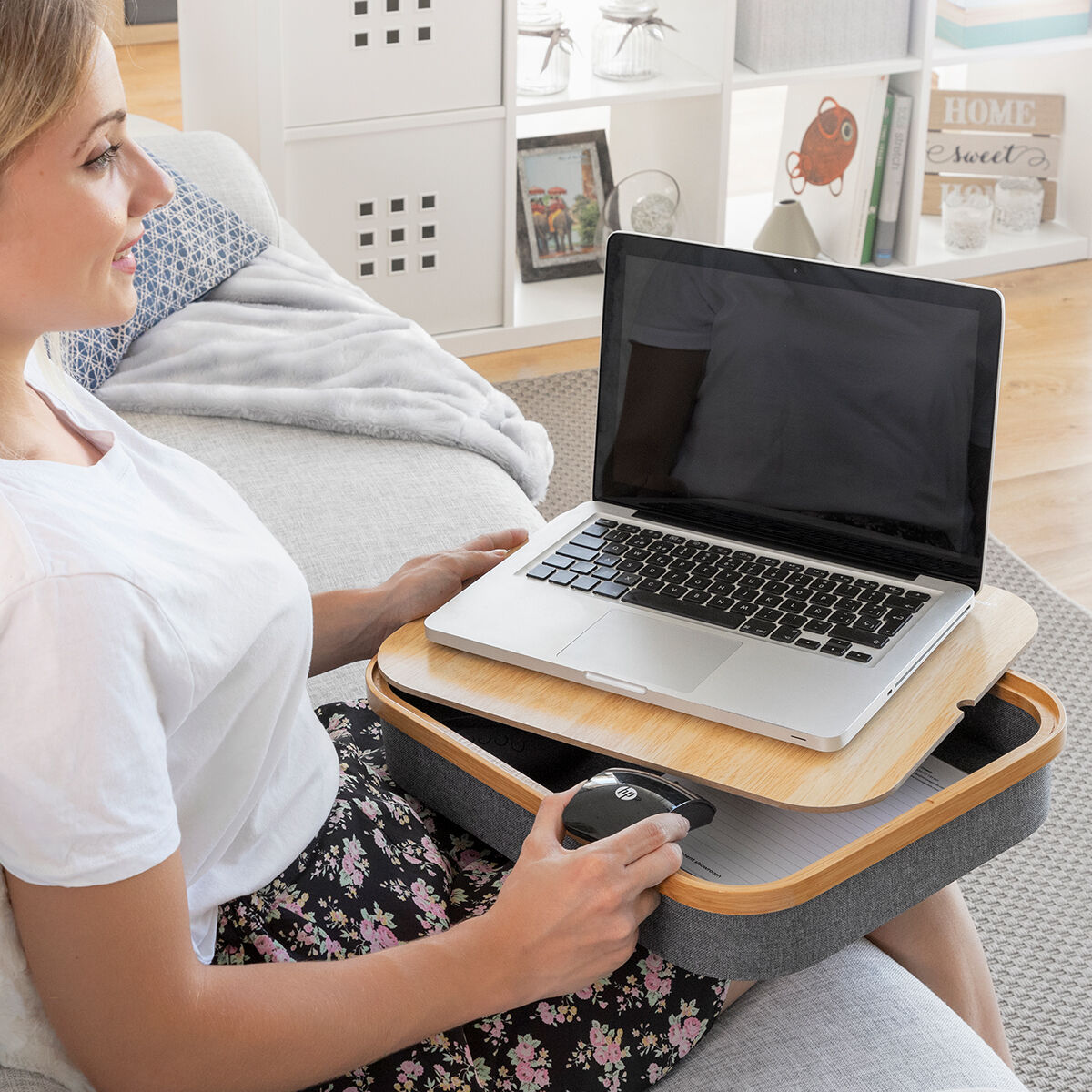Portable Laptop Desk with Storage Tray Larage InnovaGoods by InnovaGoods