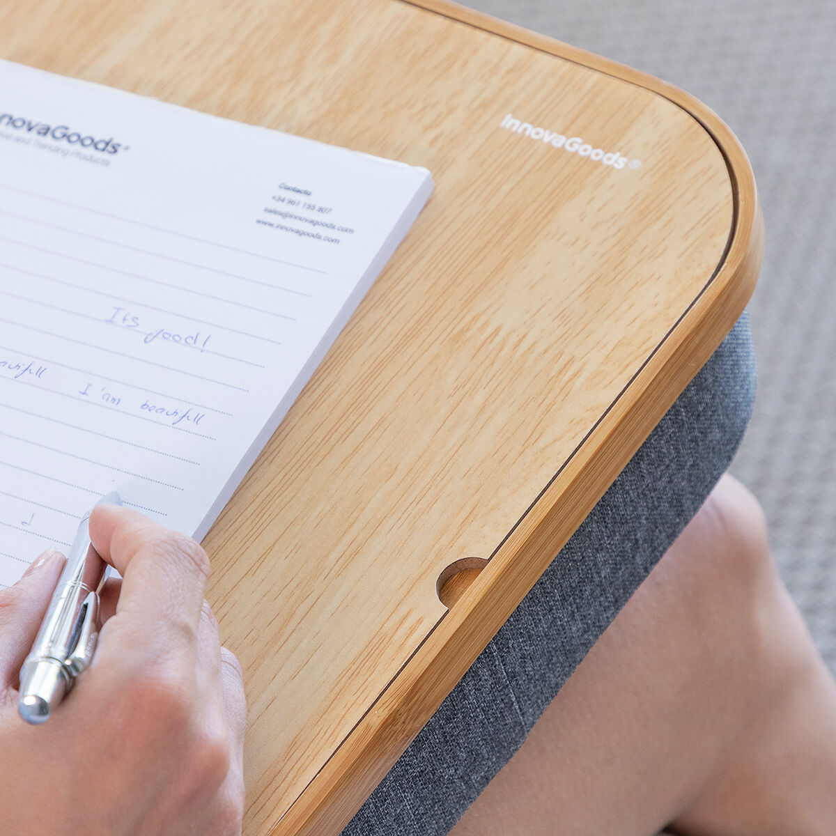 Portable Laptop Desk with Storage Tray Larage InnovaGoods by InnovaGoods