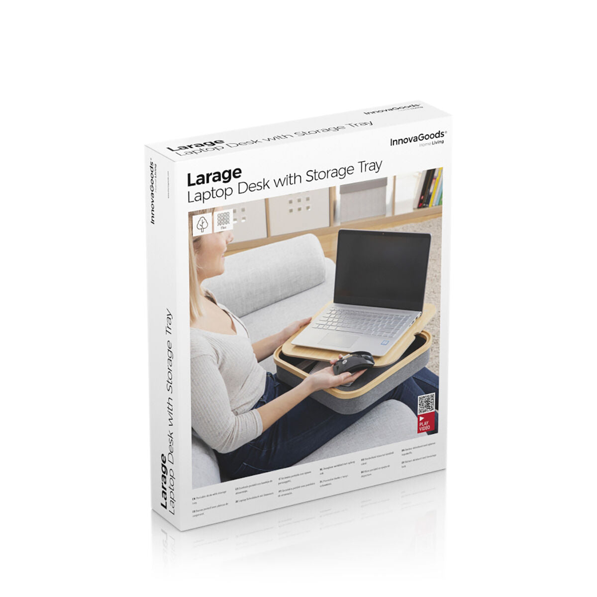 Portable Laptop Desk with Storage Tray Larage InnovaGoods by InnovaGoods