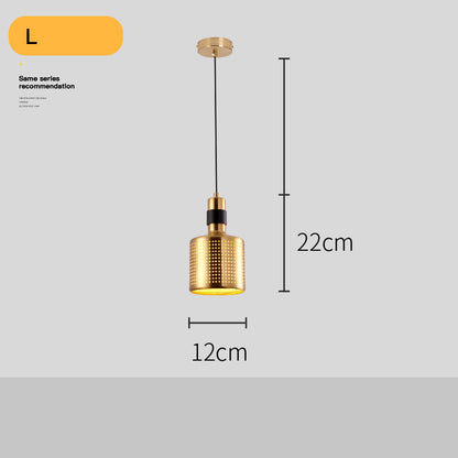 Lampadario Dorato Post-Moderno per Soggiorno - Rendtronics