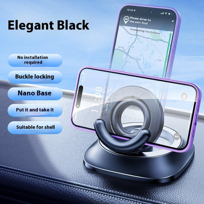 Magnetic Phone Holder With Vacuum Suction Foldable Adjustable Car Mount Magnetic Bracket Suction Nonslip For Busy Commuters - Rendtronics