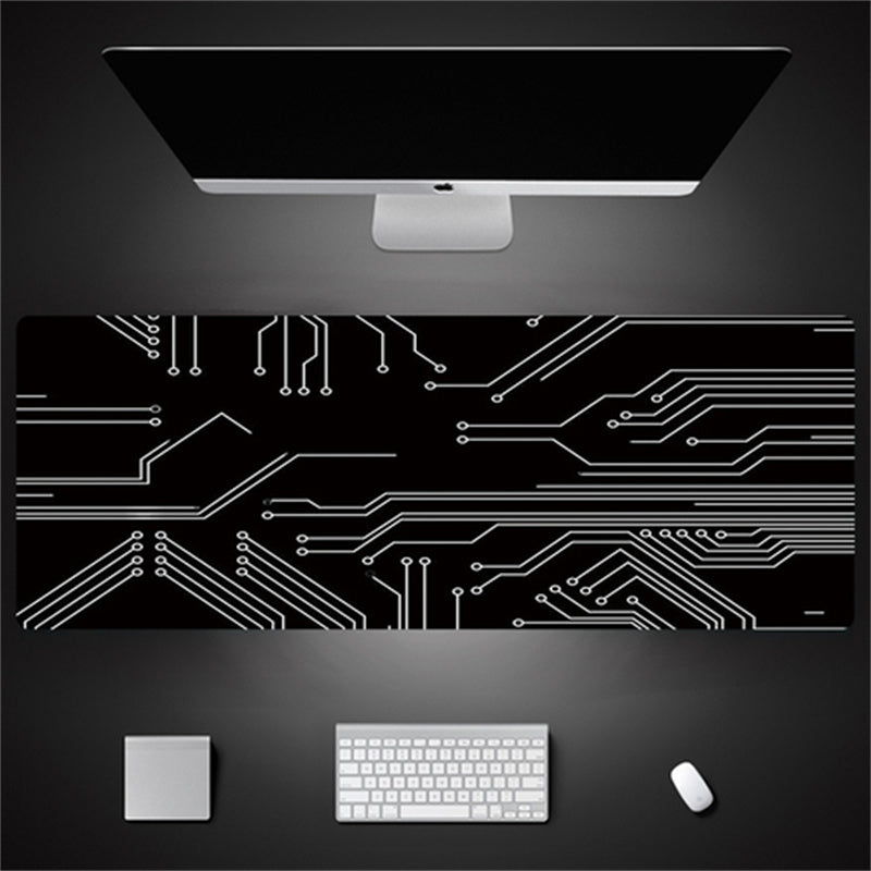 Industrial Style Tech Oversized Seam Keyboard Mouse Desk Pad - Rendtronics