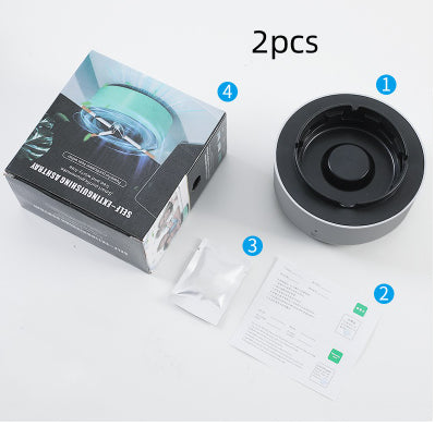 Smoke Removal Air Purification Ashtray Anion Purification Practical Automatic Purifier Ashtray Portable Gadgets For Car Ashtray - Rendtronics