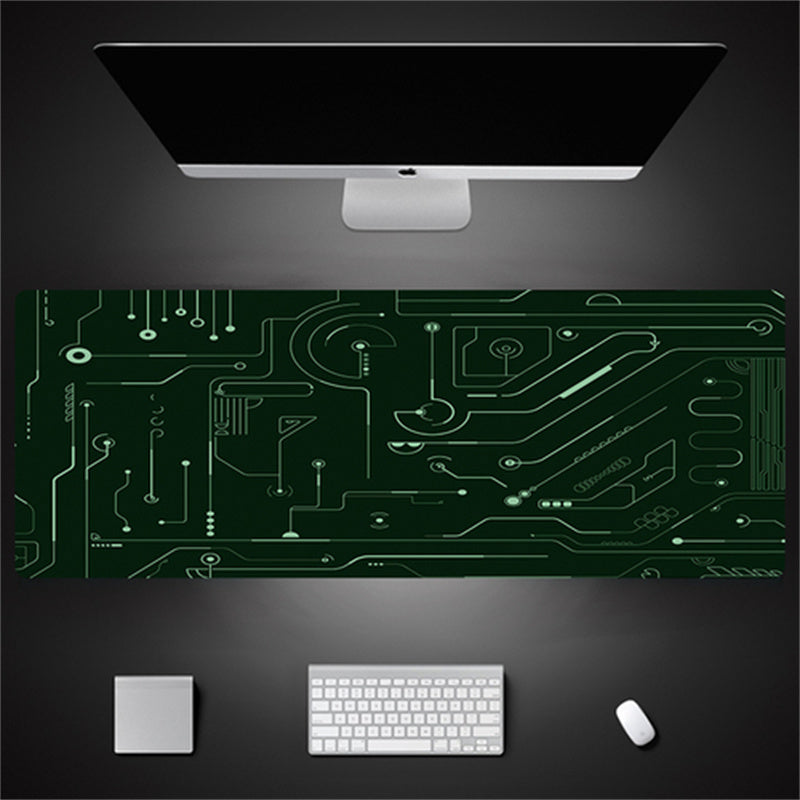 Industrial Style Tech Oversized Seam Keyboard Mouse Desk Pad - Rendtronics