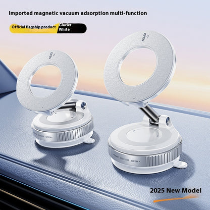 Magnetic Phone Holder With Vacuum Suction Foldable Adjustable Car Mount Magnetic Bracket Suction Nonslip For Busy Commuters - Rendtronics
