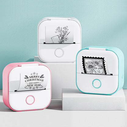 Portable Mini Thermal Label Printer Home Photo Printer Student Wrong Question Printer Bluetooth-compatible Mini Label Printer Price Tag - Rendtronics