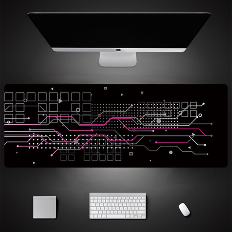 Industrial Style Tech Oversized Seam Keyboard Mouse Desk Pad - Rendtronics