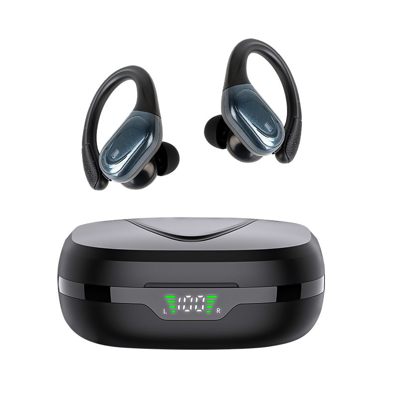 Smart Tech Noise-canceling Digital Display Charging Case Over-ear Wireless Headphones - Rendtronics