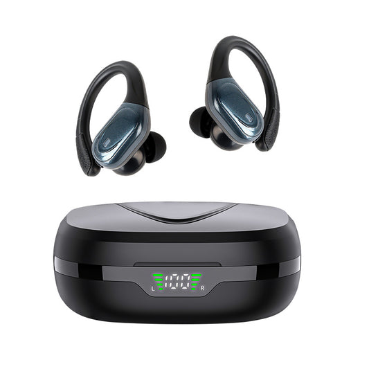 Smart Tech Noise-canceling Digital Display Charging Case Over-ear Wireless Headphones - Rendtronics