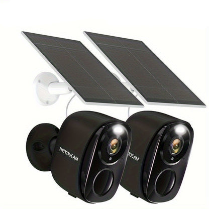 2 Set Wireless Solar Security Camera 3MP Outdoor by TM