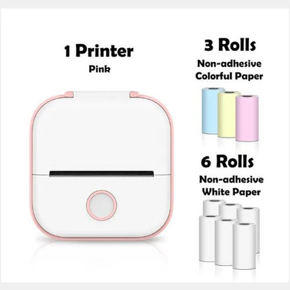 Portable Mini Thermal Label Printer Home Photo Printer Student Wrong Question Printer Bluetooth-compatible Mini Label Printer Price Tag - Rendtronics