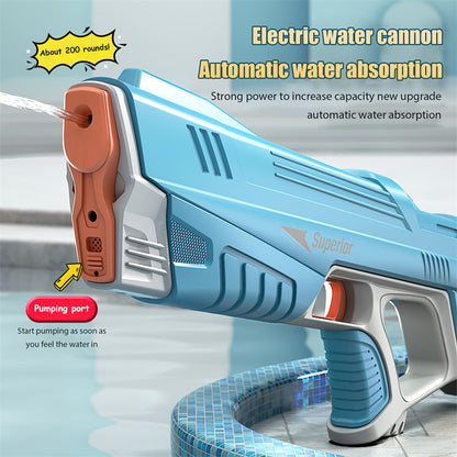 Summer Full Automatic Electric Water Gun Toy Induction Water Absorbing High-Tech Burst Water Gun Beach Outdoor Water Fight Toys - Rendtronics