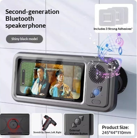 Supporto Telefono Doccia Impermeabile con Speaker Bluetooth - Rendtronics