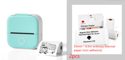 Portable Mini Thermal Label Printer Home Photo Printer Student Wrong Question Printer Bluetooth-compatible Mini Label Printer Price Tag - Rendtronics