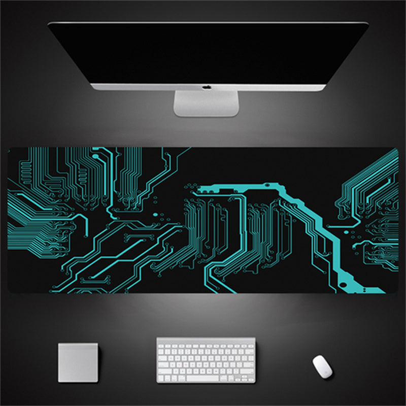 Industrial Style Tech Oversized Seam Keyboard Mouse Desk Pad - Rendtronics