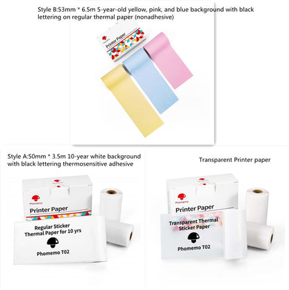 Portable Mini Thermal Label Printer Home Photo Printer Student Wrong Question Printer Bluetooth-compatible Mini Label Printer Price Tag - Rendtronics