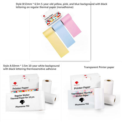 Portable Mini Thermal Label Printer Home Photo Printer Student Wrong Question Printer Bluetooth-compatible Mini Label Printer Price Tag by Maiden-Art