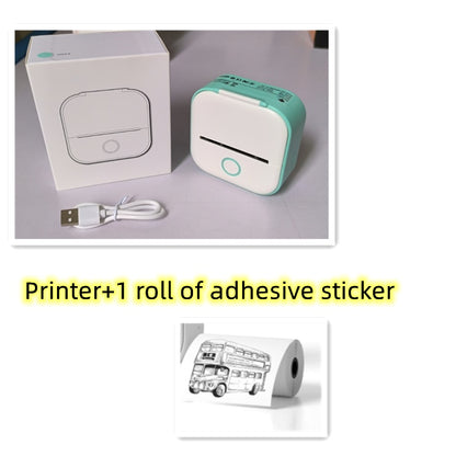 Portable Mini Thermal Label Printer Home Photo Printer Student Wrong Question Printer Bluetooth-compatible Mini Label Printer Price Tag - Rendtronics