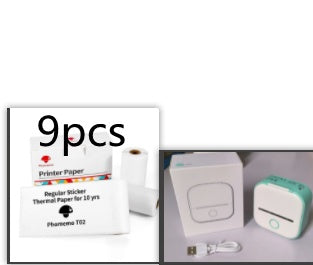 Portable Mini Thermal Label Printer Home Photo Printer Student Wrong Question Printer Bluetooth-compatible Mini Label Printer Price Tag - Rendtronics