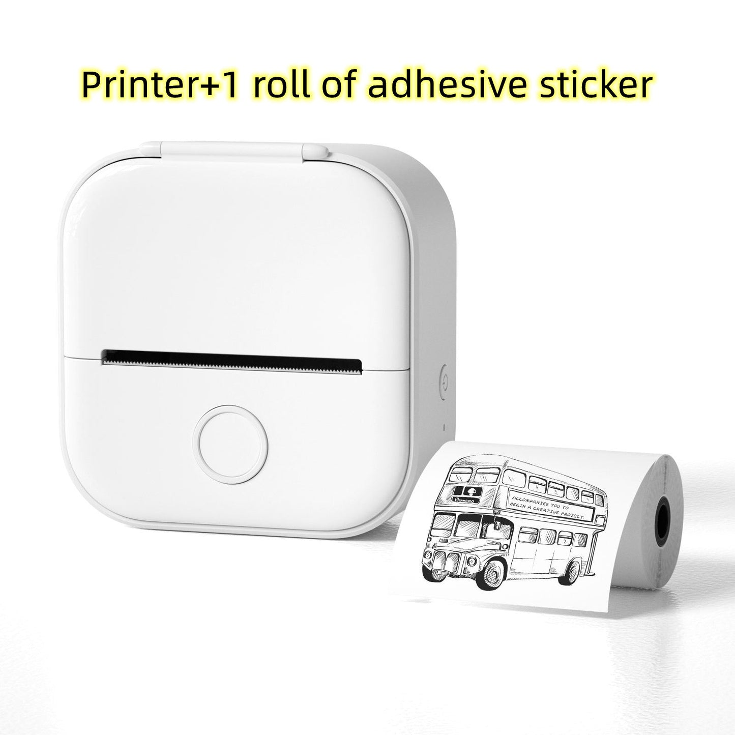 Portable Mini Thermal Label Printer Home Photo Printer Student Wrong Question Printer Bluetooth-compatible Mini Label Printer Price Tag by Maiden-Art