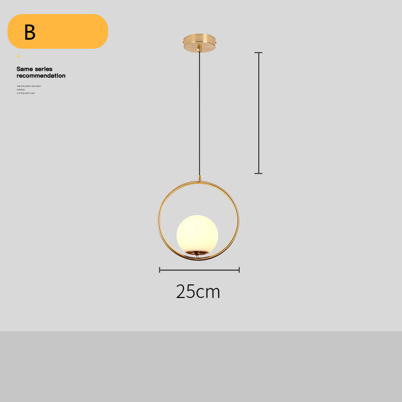Lampadario Dorato Post-Moderno per Soggiorno - Rendtronics
