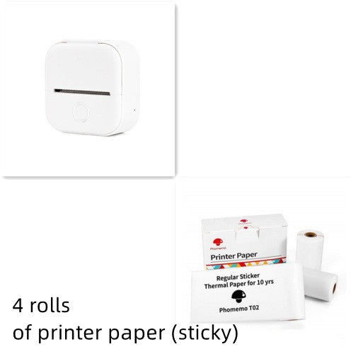 Portable Mini Thermal Label Printer Home Photo Printer Student Wrong Question Printer Bluetooth-compatible Mini Label Printer Price Tag - Rendtronics