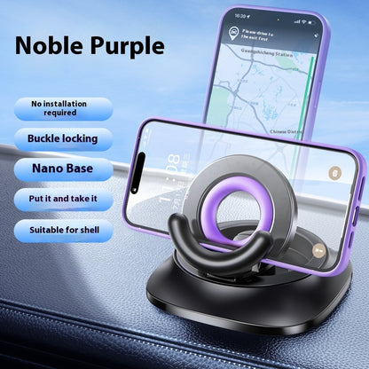 Magnetic Phone Holder With Vacuum Suction Foldable Adjustable Car Mount Magnetic Bracket Suction Nonslip For Busy Commuters - Rendtronics