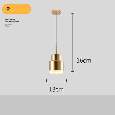 Lampadario Dorato Post-Moderno per Soggiorno - Rendtronics