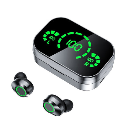 YD03 Wireless Bluetooth-compatible Headset TWS Large Screen Smart Digital Display In Ear Breathing Light - Rendtronics