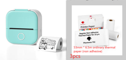 Portable Mini Thermal Label Printer Home Photo Printer Student Wrong Question Printer Bluetooth-compatible Mini Label Printer Price Tag - Rendtronics
