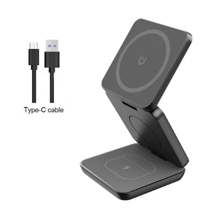 Three-in-one Magnetic Wireless Charger - Rendtronics