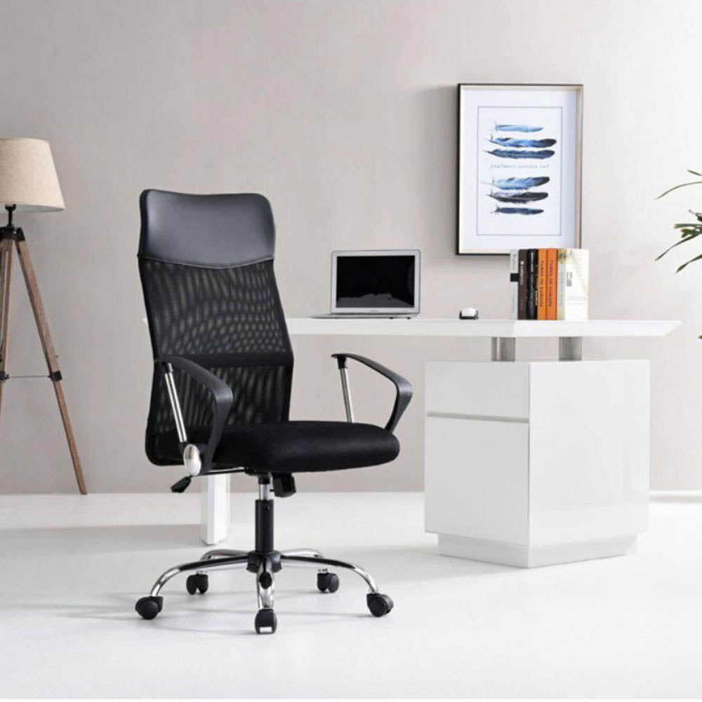 Ergonomikus irodai szék magasított háttámlával - fekete by Timelesstools