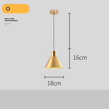 Lampadario Dorato Post-Moderno per Soggiorno - Rendtronics