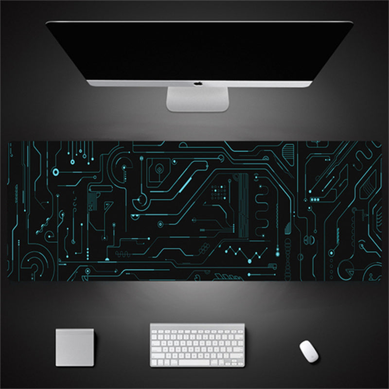 Industrial Style Tech Oversized Seam Keyboard Mouse Desk Pad - Rendtronics