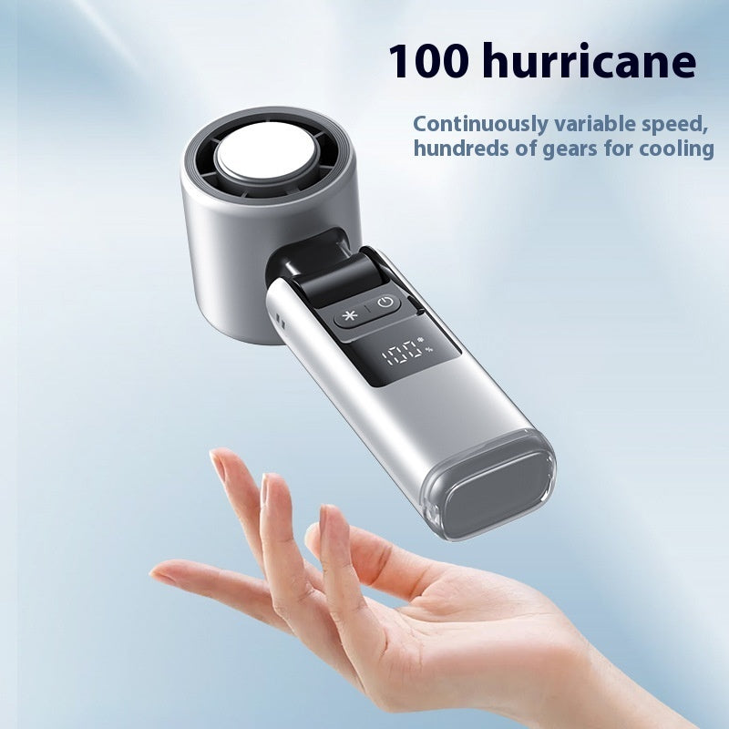 Turbos Chilled Ice Sensation Cold Fan Super Mini Turbos Speed Fan USB Powered Digital Display For Outdoor Camping Travel - Rendtronics