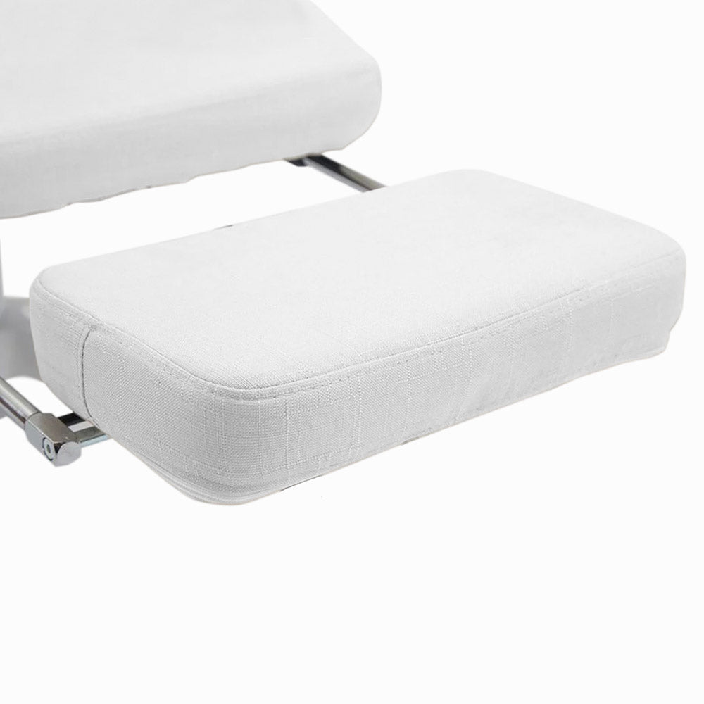 Krzesło biurowe obrotowe z zagłówkiem - w kilku rodzajach-białe by Timelesstools