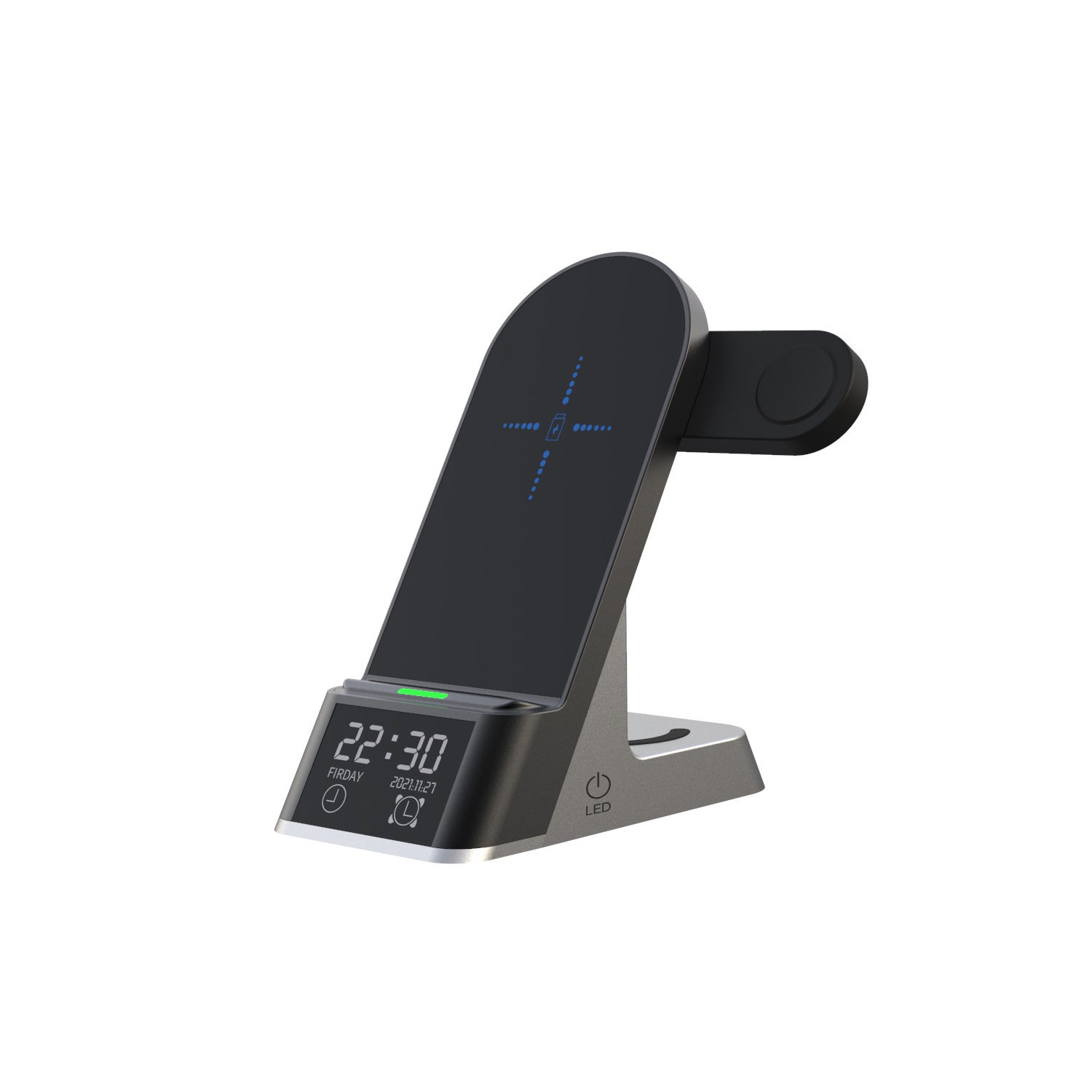 Creative H35 Multifunctional Wireless Charging With Alarm Clock - Rendtronics
