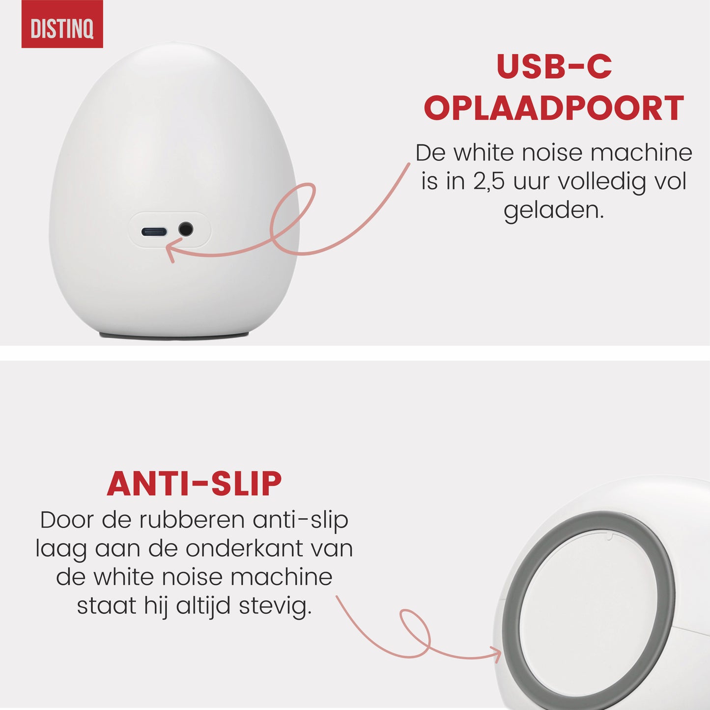 DistinQ White Noise Egg by Distinq