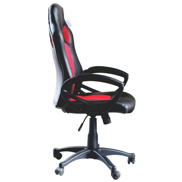 Scaun gamer Basic cu spatar color, Rosu by Timelesstools