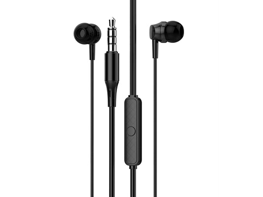 Techancy Auscultadores Intra-Auriculares Brancos 1,2 M TD8028, Com Controlo De Volume Do Microfone, Conetor De 3,5 Mm by Techancy