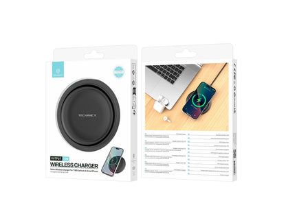 Techancy Carregador sem fio 15W TF2799, compatível com várias marcas de smartphones, carga rápida e segura, leve e portátil by Techancy